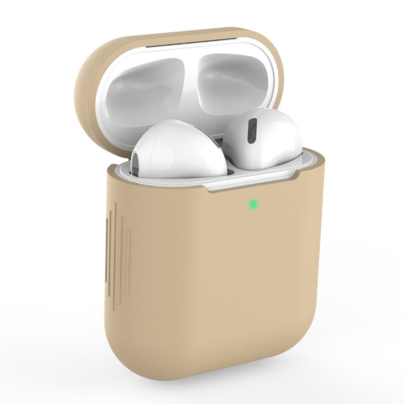 Capa Case Protetora De Silicone Para fones de ouvido AirPods 1 E 2