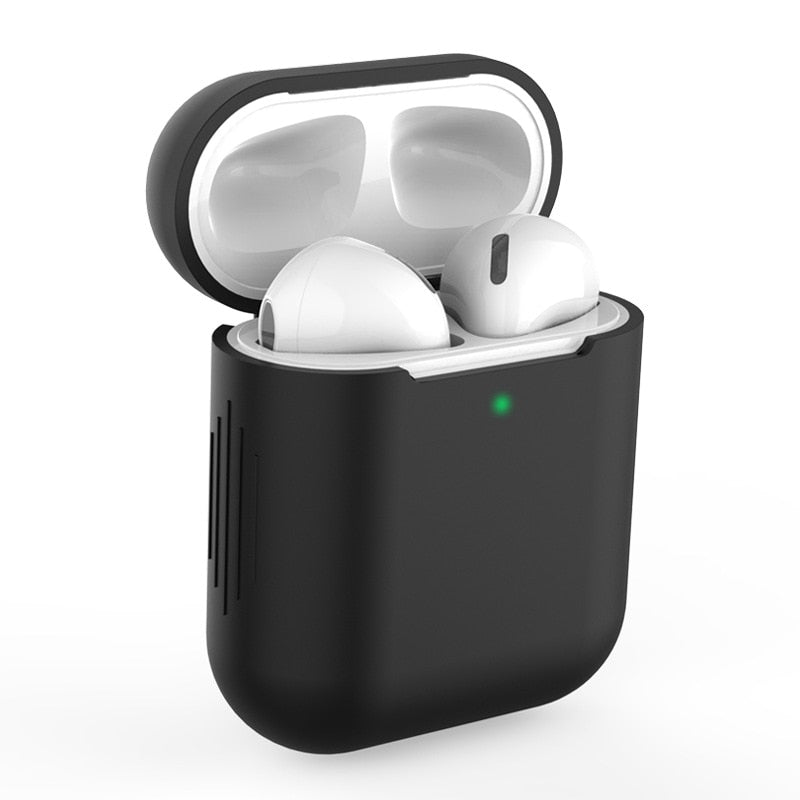 Capa Case Protetora De Silicone Para fones de ouvido AirPods 1 E 2