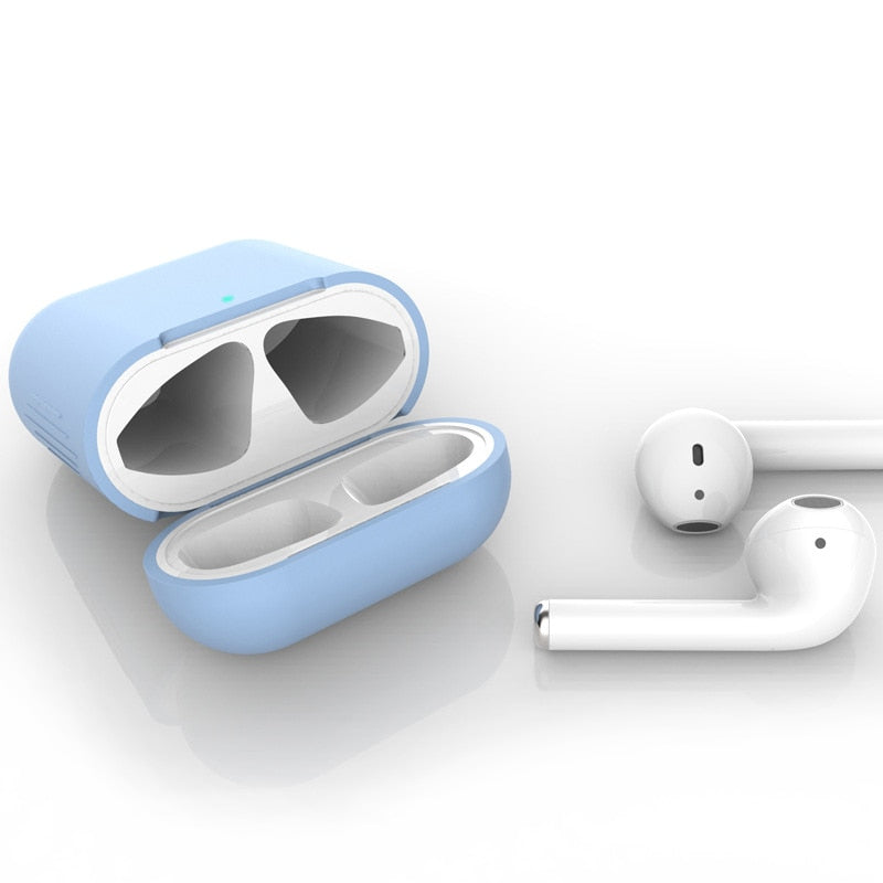 Capa Case Protetora De Silicone Para fones de ouvido AirPods 1 E 2