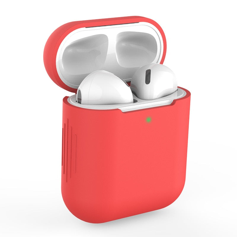 Capa Case Protetora De Silicone Para fones de ouvido AirPods 1 E 2