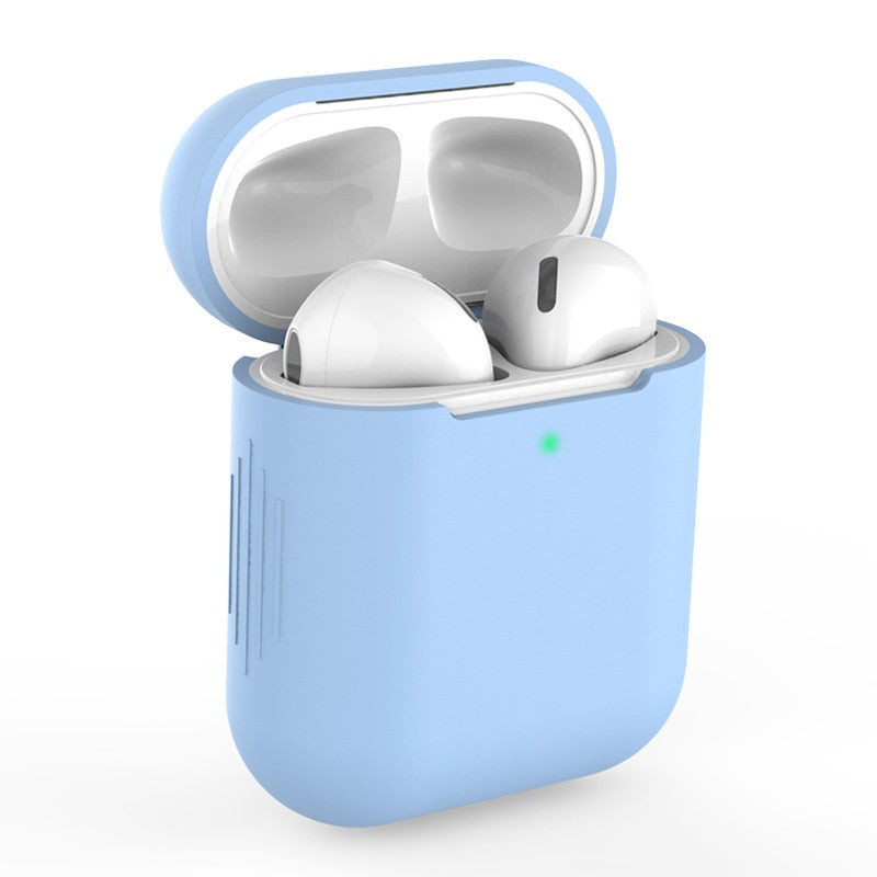 Capa Case Protetora De Silicone Para fones de ouvido AirPods 1 E 2