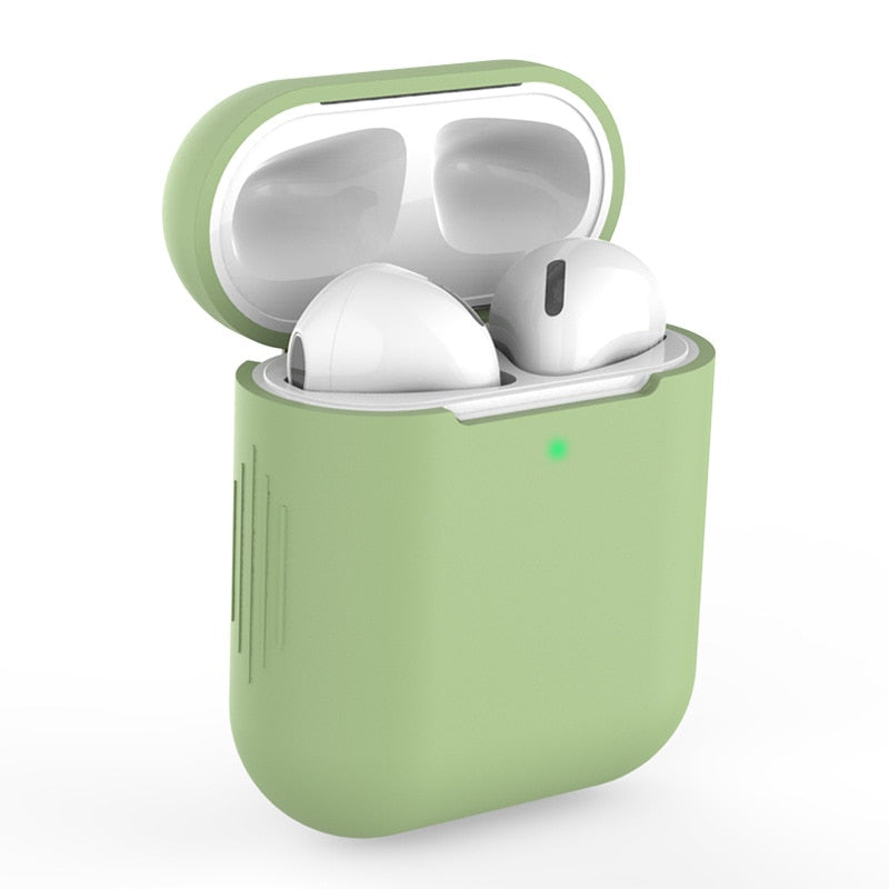 Capa Case Protetora De Silicone Para fones de ouvido AirPods 1 E 2