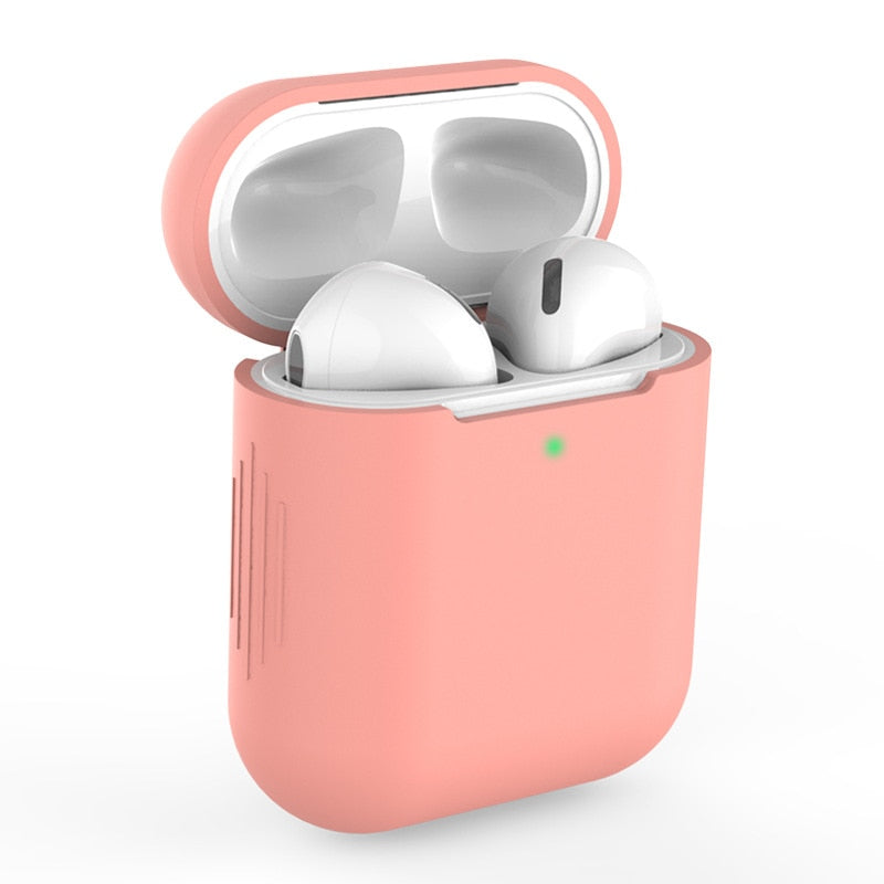 Capa Case Protetora De Silicone Para fones de ouvido AirPods 1 E 2