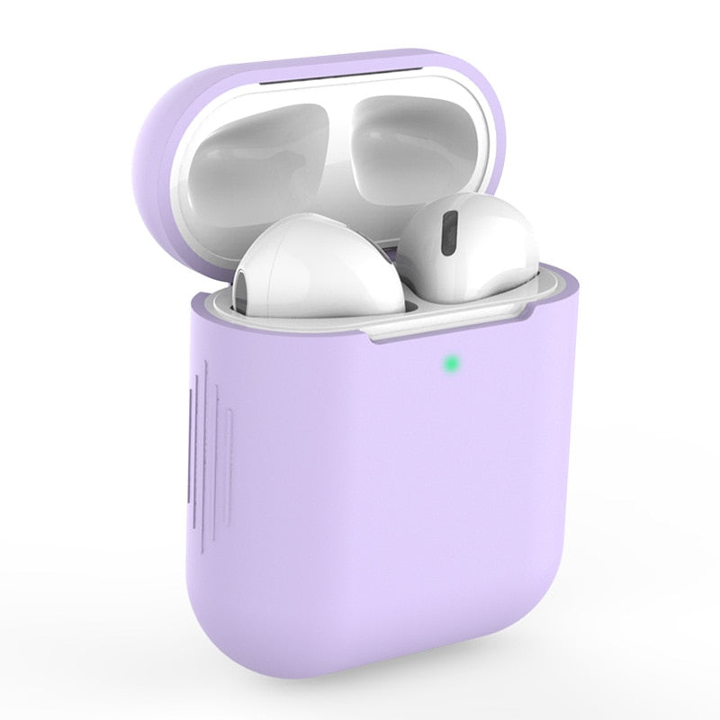 Capa Case Protetora De Silicone Para fones de ouvido AirPods 1 E 2