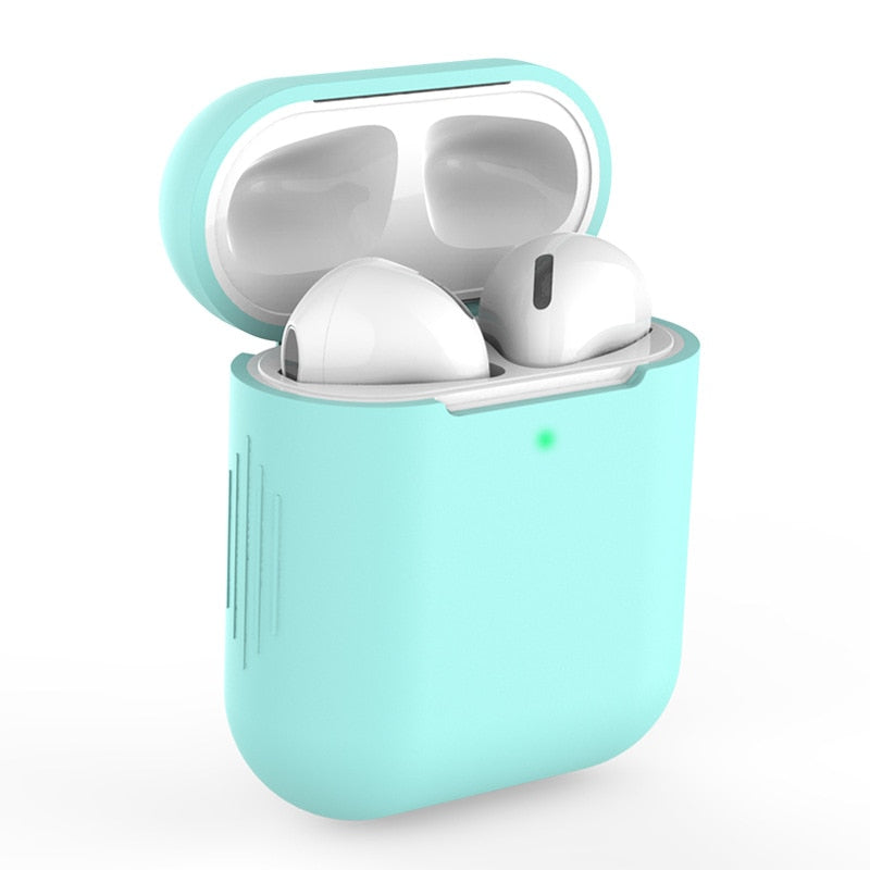 Capa Case Protetora De Silicone Para fones de ouvido AirPods 1 E 2