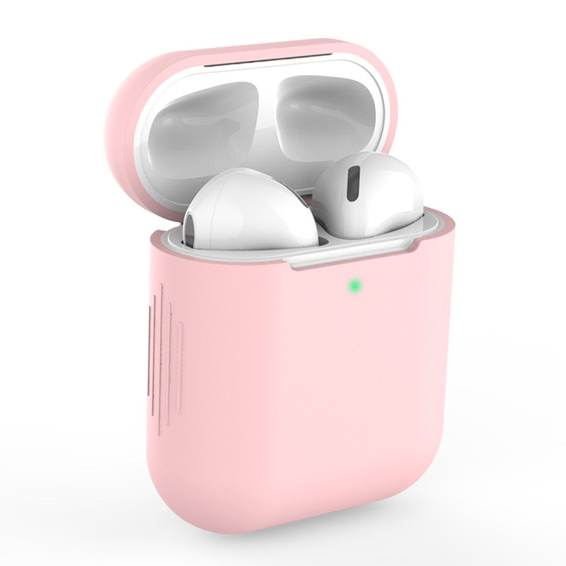 Capa Case Protetora De Silicone Para fones de ouvido AirPods 1 E 2