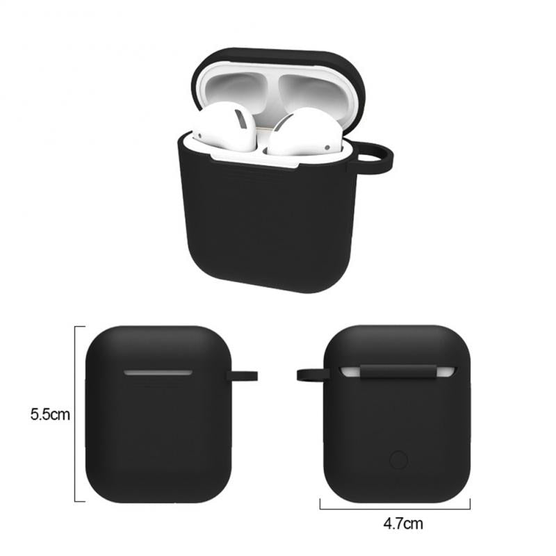 Capa Case Protetora De Silicone Para fones de ouvido AirPods 1 E 2