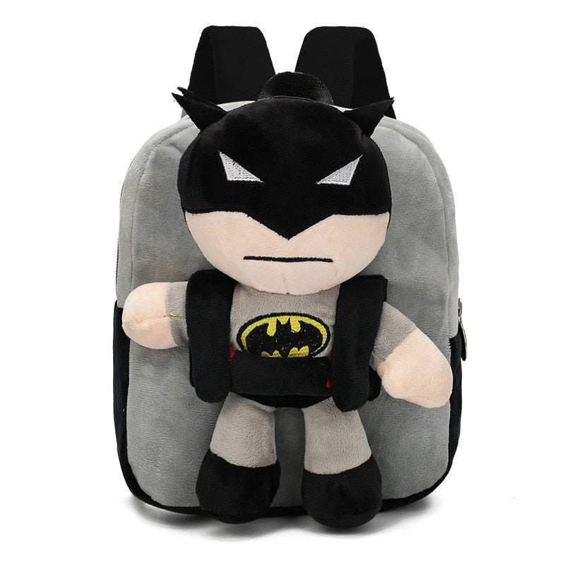 Mochilinha Super Heróis - Homem - Aranha Batman, Capitão América e Superman