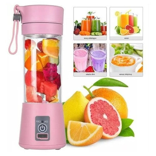 Mini Liquidificador Portátil Shake Take Juice Cup 6 Lâminas Recarregável - Oferta !