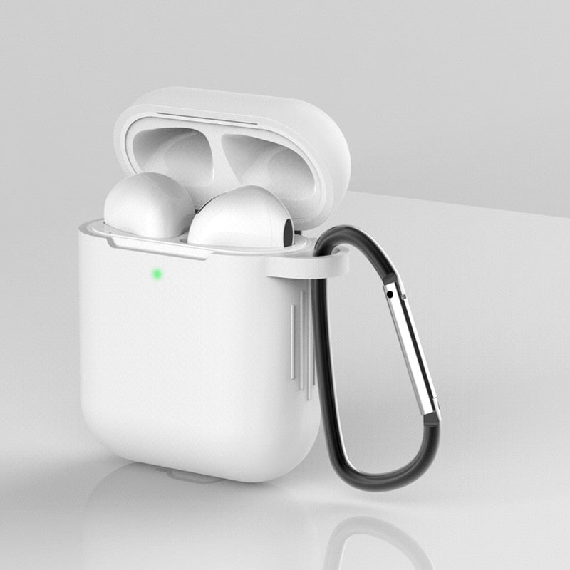 Capa Case Protetora De Silicone Para fones de ouvido AirPods 1 E 2